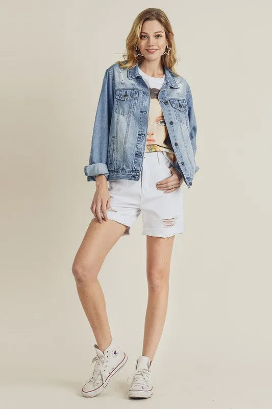 Medium Wash Classic Denim Jacket