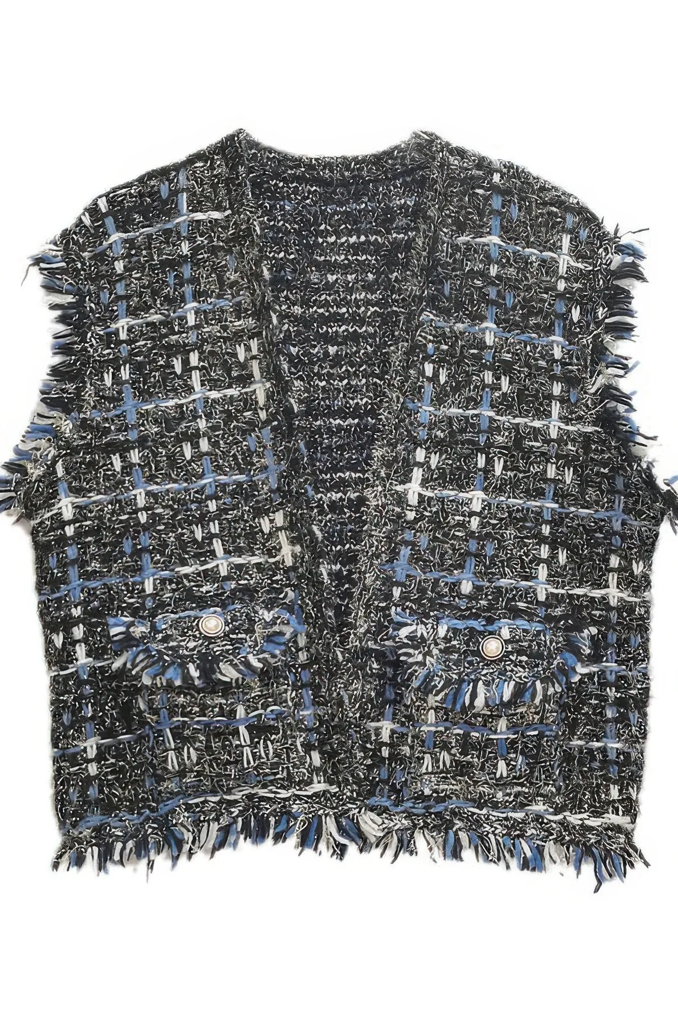 Plaid Tweed Vest