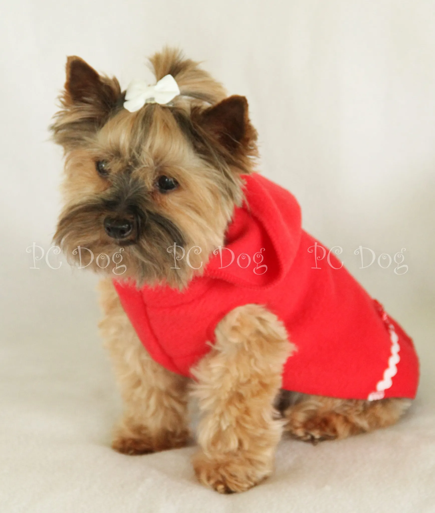 Red Butterfly Hoodie Dress