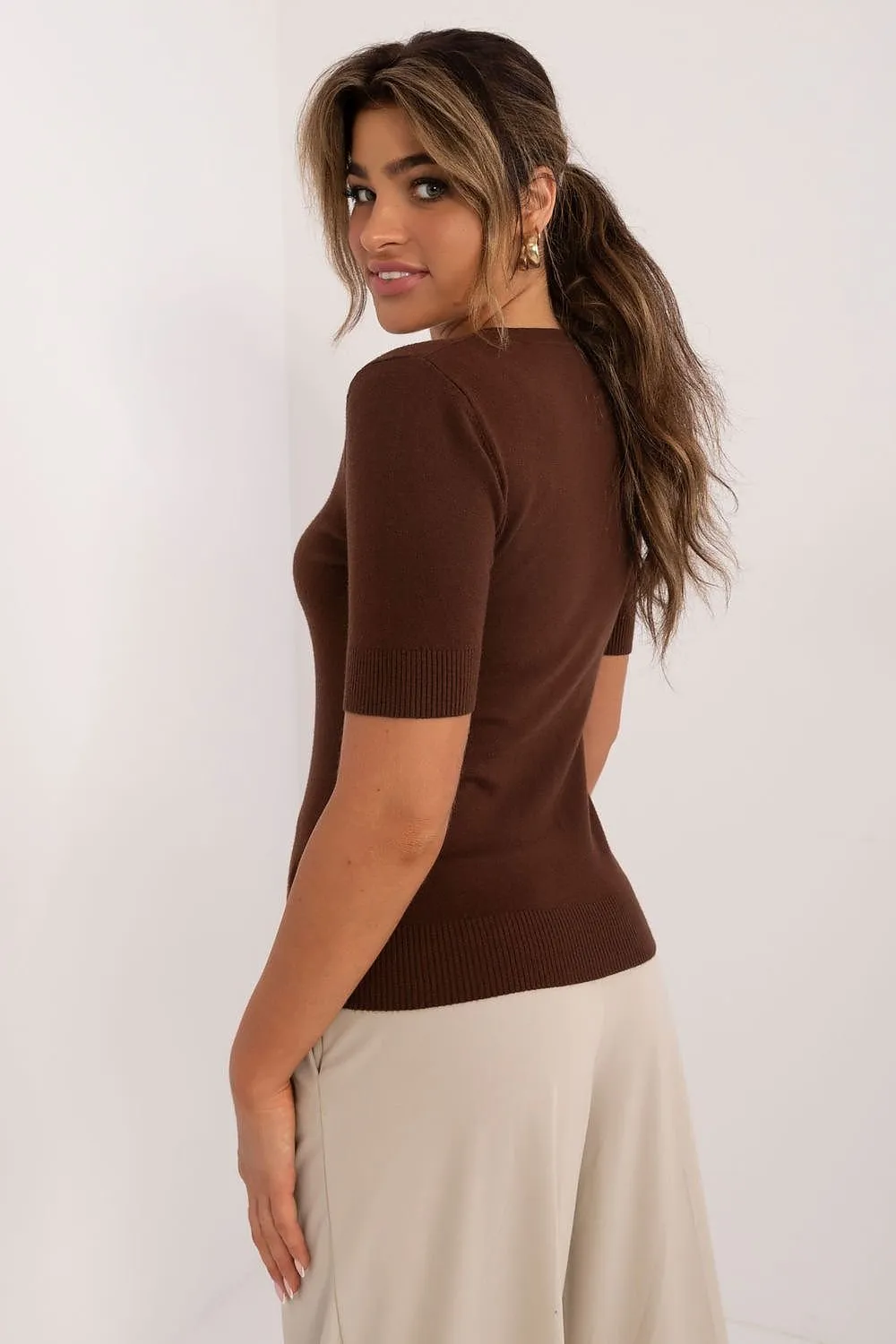 Short sleeve sweater model 199190 Factory Price