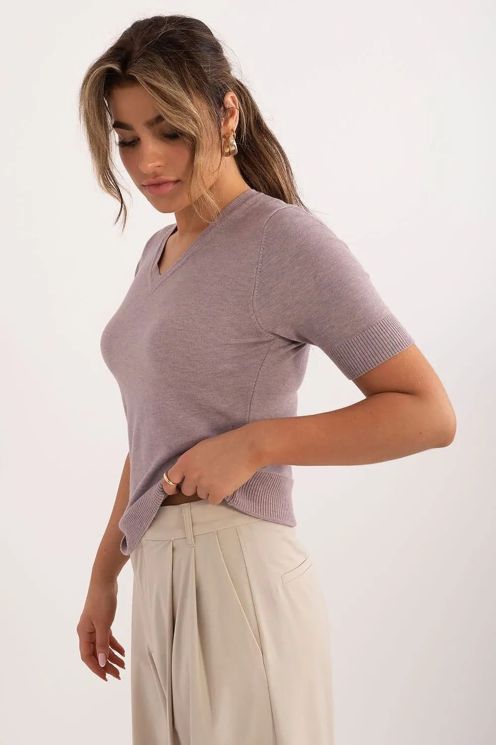 Short sleeve sweater model 199190 Factory Price