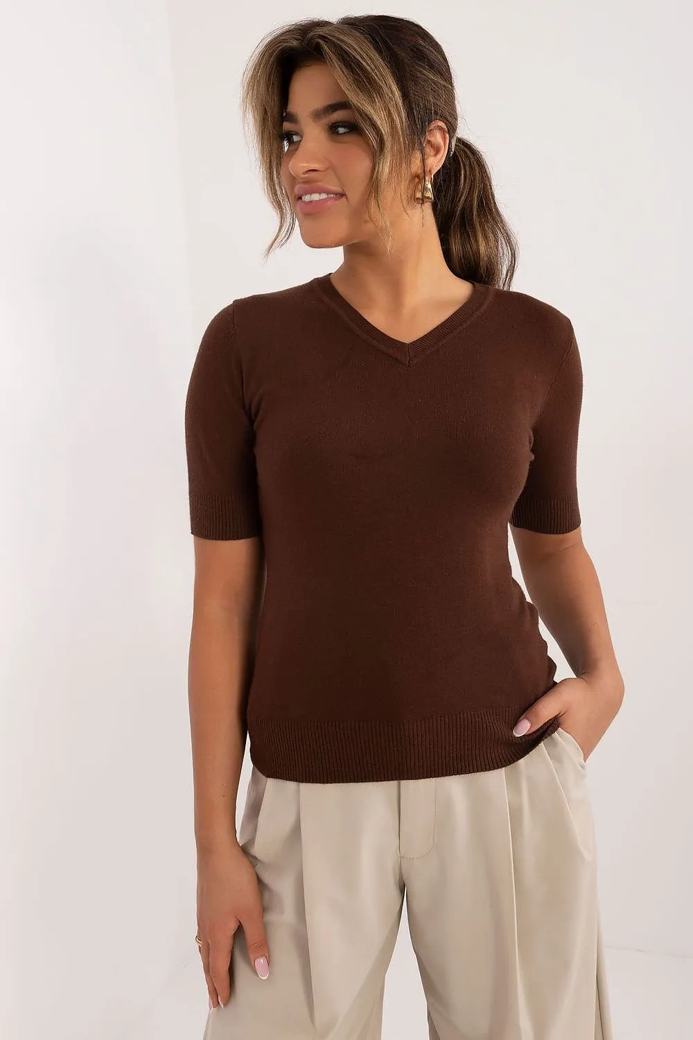 Short sleeve sweater model 199190 Factory Price
