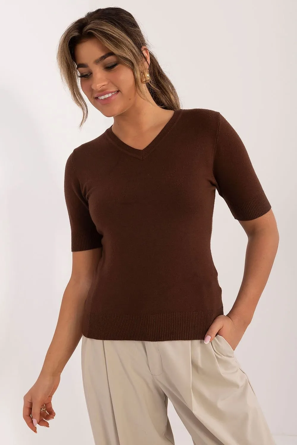 Short sleeve sweater model 199190 Factory Price