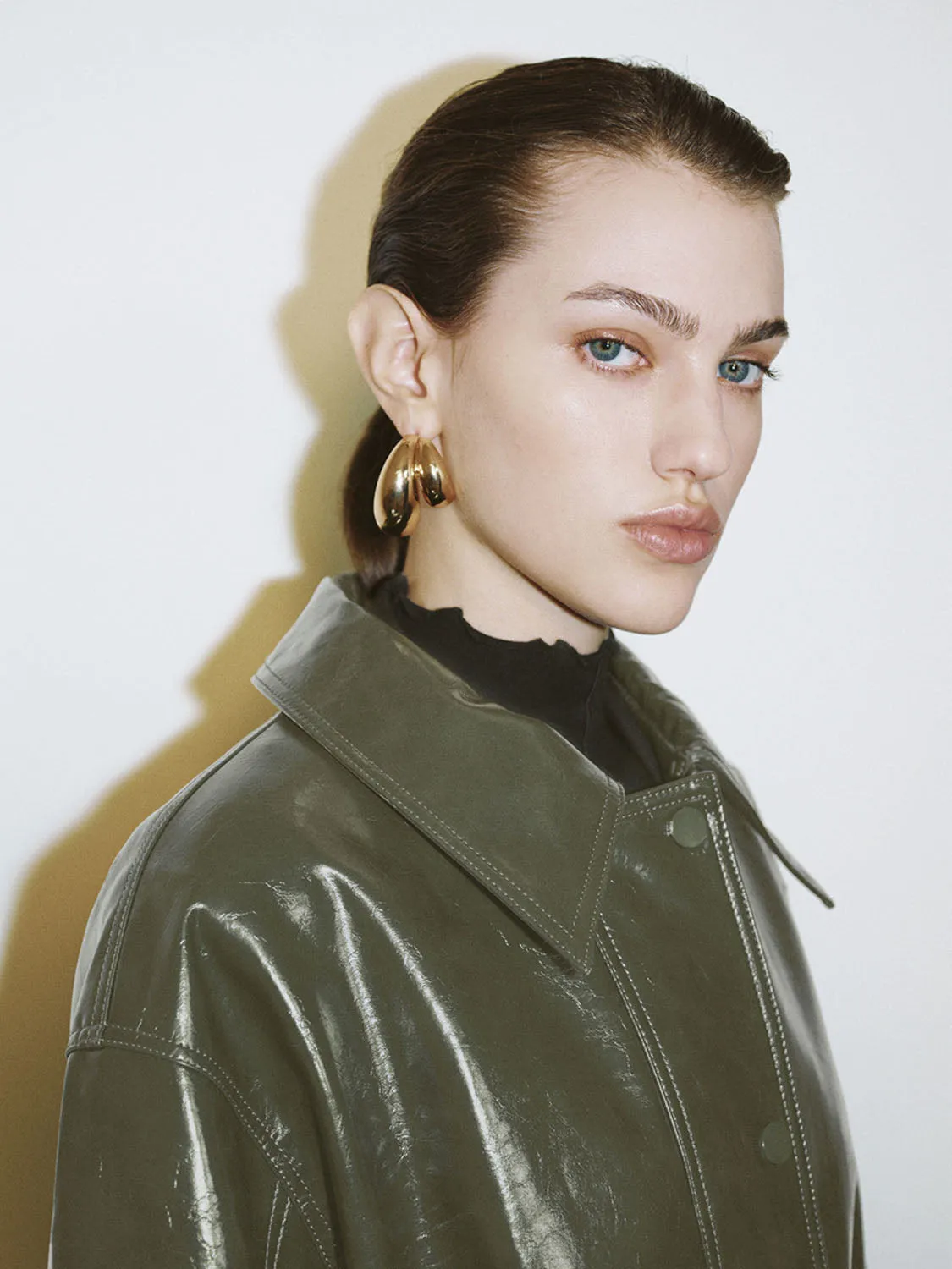 Vegan Leather Maxi Coats