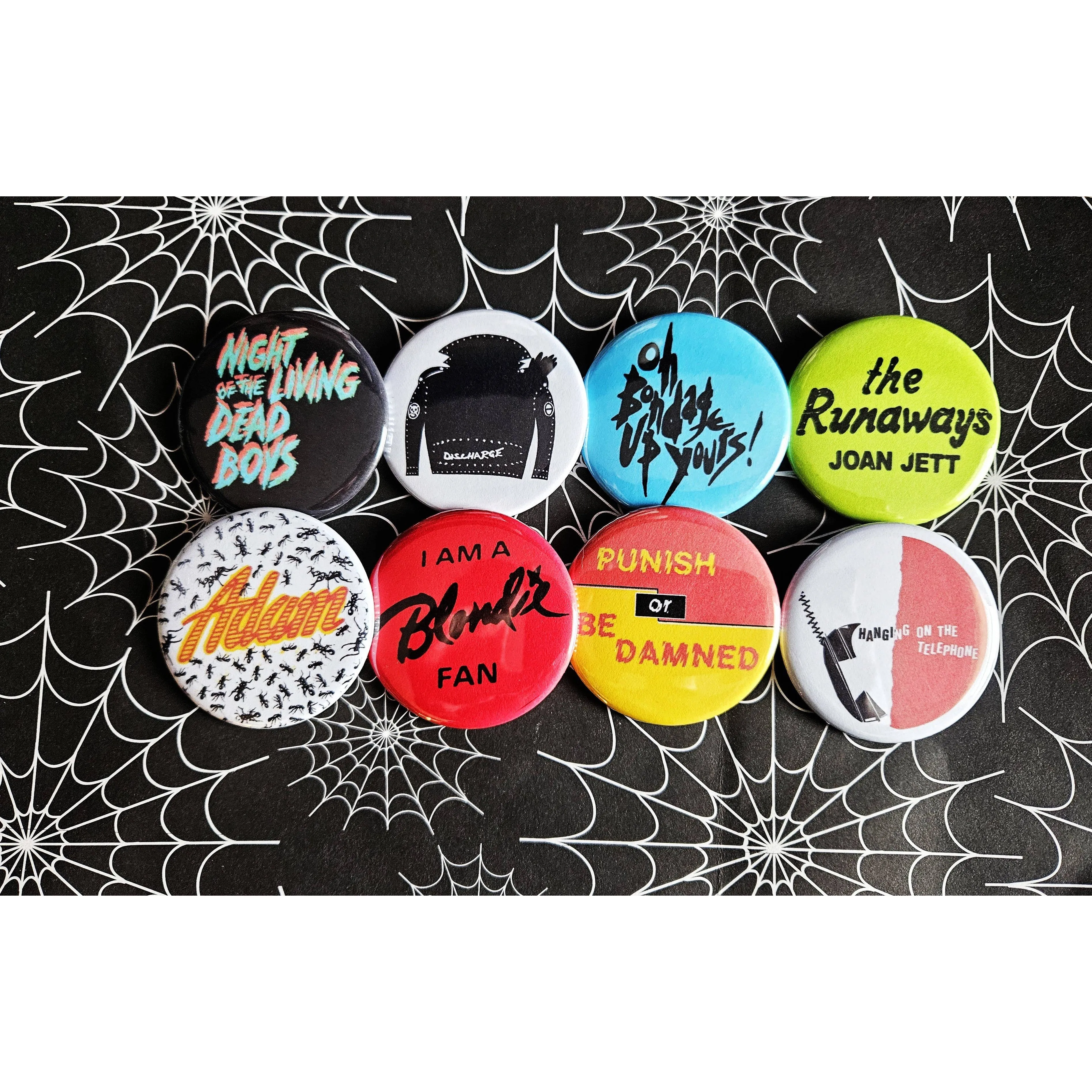 Vintage Reproduction I Am A Blondie Fan Small Pinback Button | Classic Punk Rock | 1.25" Diameter